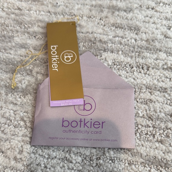 Botkier Black Leather Shoulder Bag with Gold Accents - Picture 8 of 10